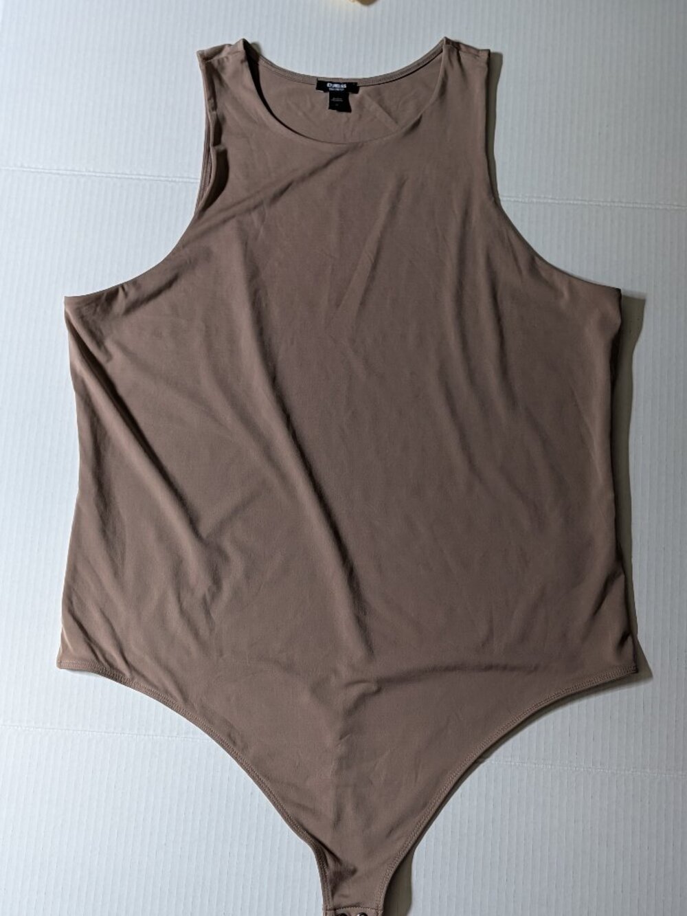 Express Body Contour Taupe Bodysuit Size XL